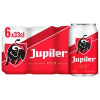 Jupiler bier blik 6 pack 5.2% 330ML